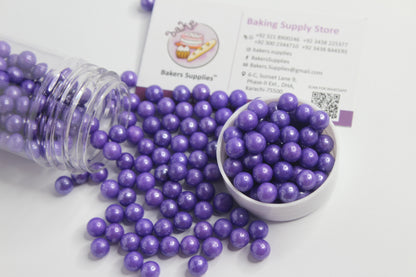 7mm Violet Purple Balls Pearls Sprinkles