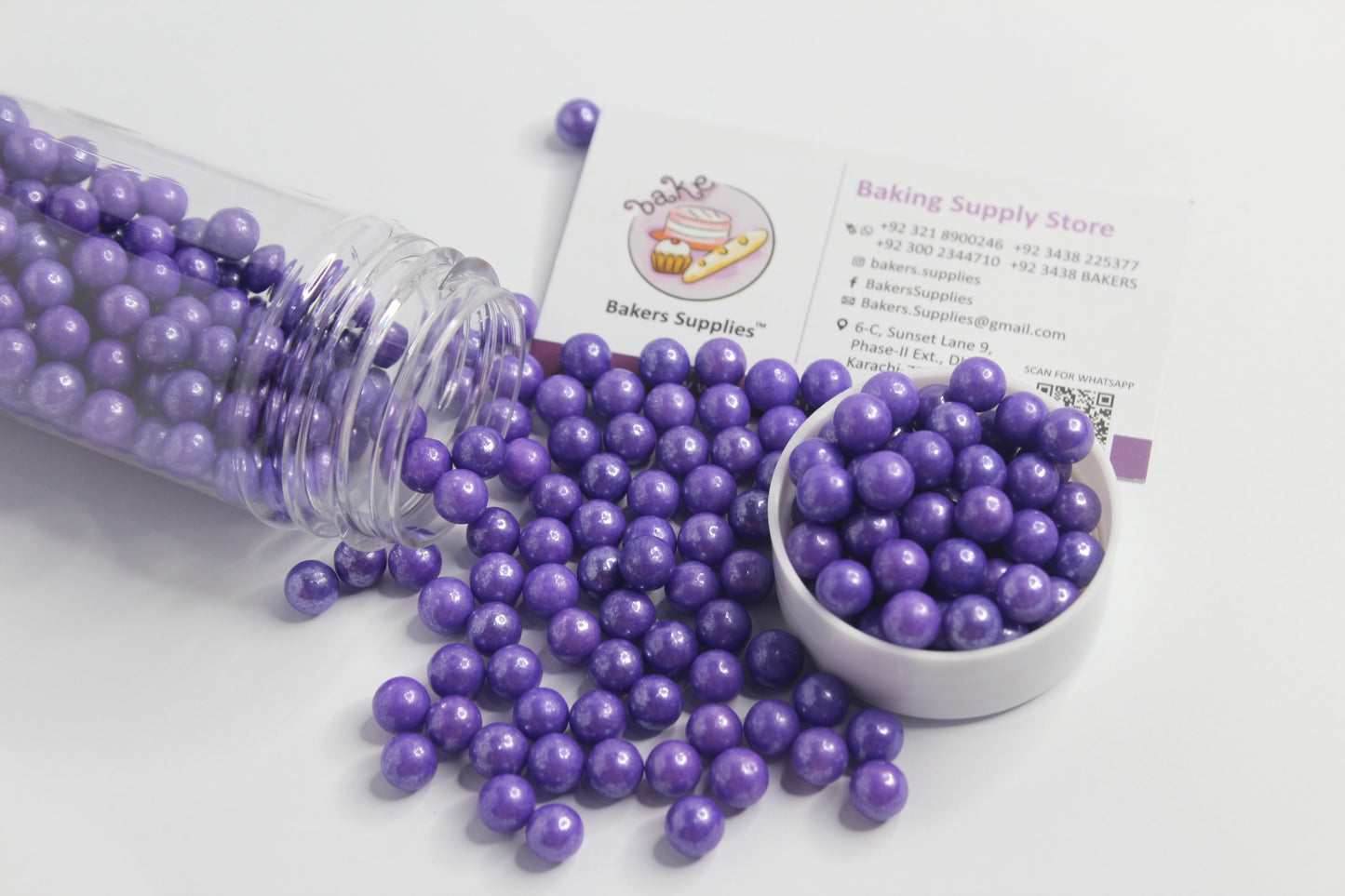 7mm Violet Purple Balls Pearls Sprinkles