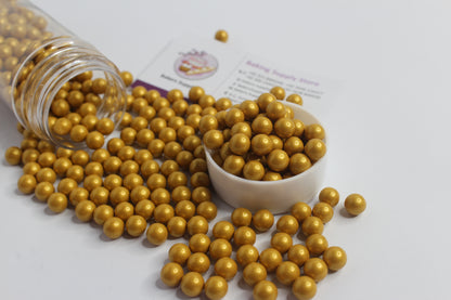 7mm Dijon Golden Balls Pearls Sprinkles