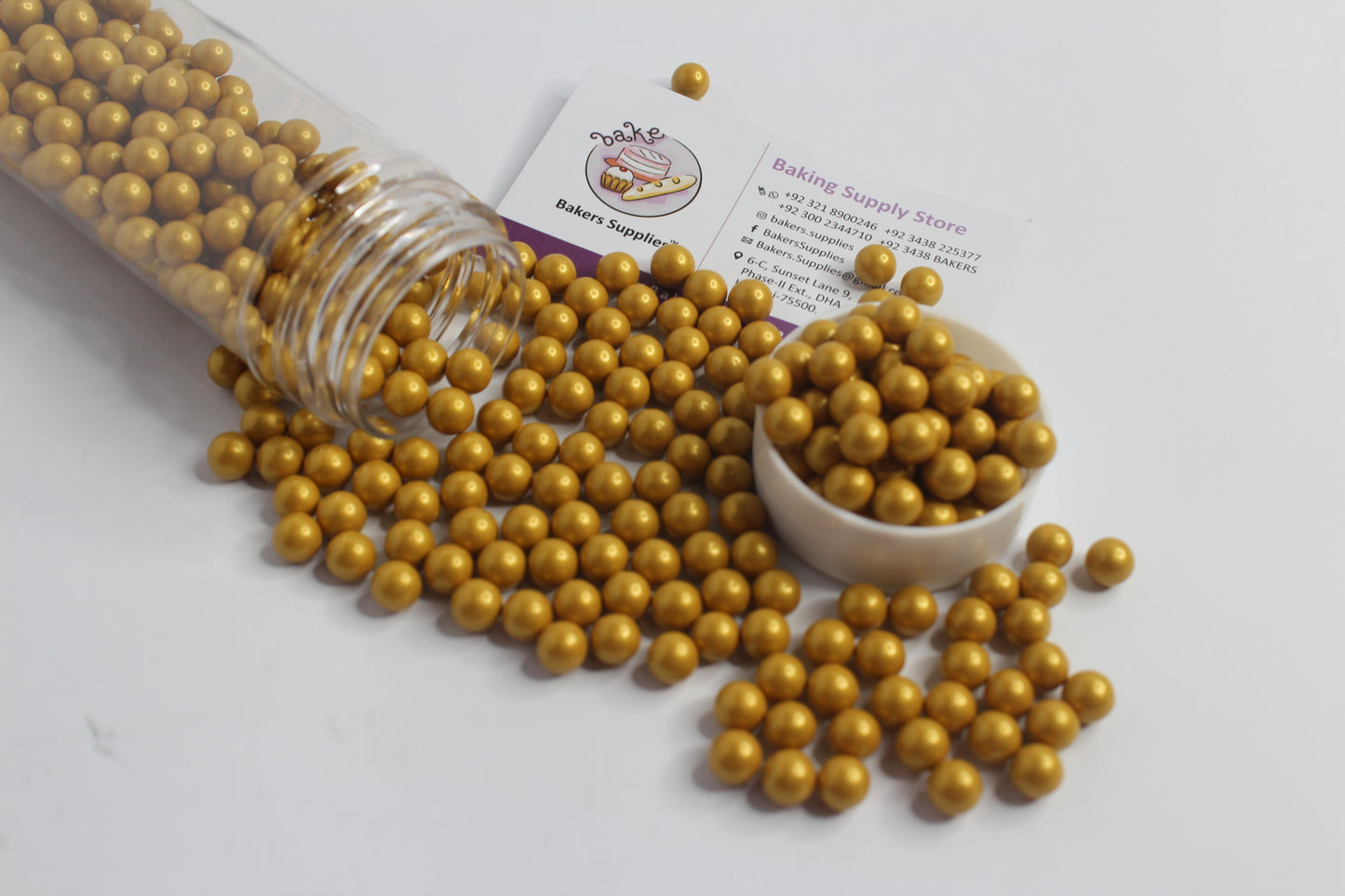 7mm Dijon Golden Balls Pearls Sprinkles