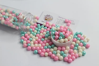 7mm Blue White Pink Balls Pearls Sprinkles