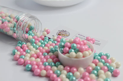 7mm Blue White Pink Balls Pearls Sprinkles