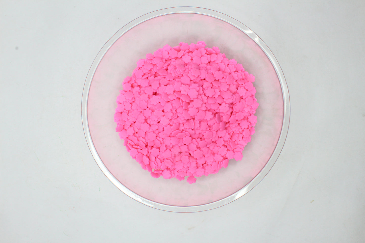 4mm Solid Pink Flower Sprinkle Confetti