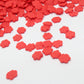 4mm Solid Red Flower Sprinkle Confetti