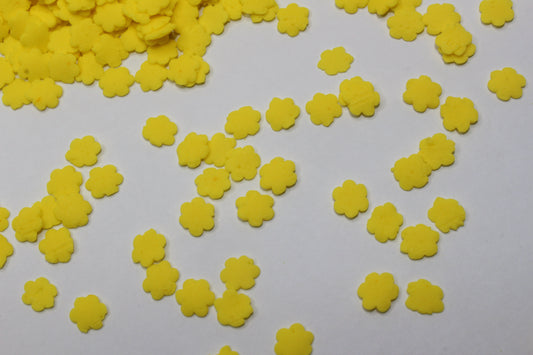 4mm Solid Yellow Flower Sprinkle Confetti