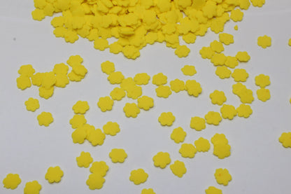 4mm Solid Yellow Flower Sprinkle Confetti