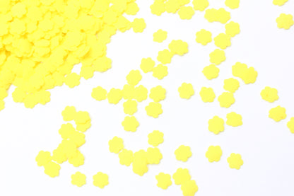 4mm Solid Yellow Flower Sprinkle Confetti