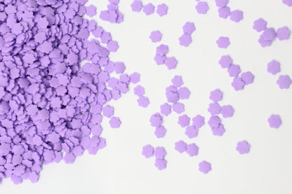 4mm Solid Purple Flower Sprinkle Confetti