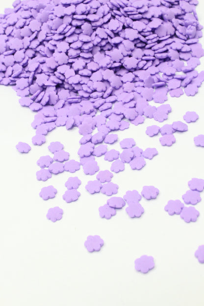 4mm Solid Purple Flower Sprinkle Confetti