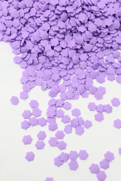 4mm Solid Purple Flower Sprinkle Confetti