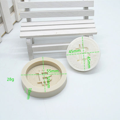 BITCOIN LOGO SILICON MOLD