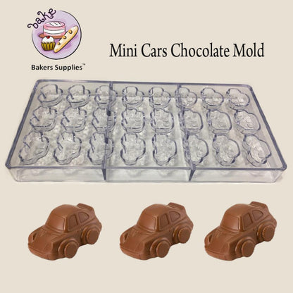 ACRYLIC CHOCOLATE MOLD CUTE MINI CARS