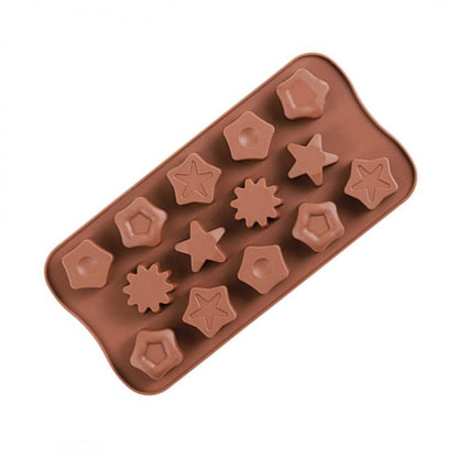 MULTI STARS SILICON CHOCOLATE MOLD