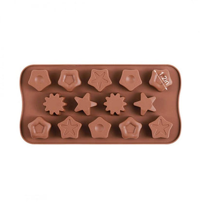 MULTI STARS SILICON CHOCOLATE MOLD