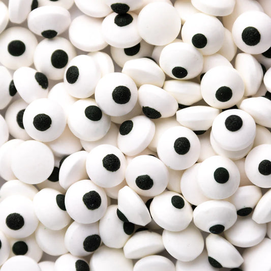 White Small Eyesballs Candy Sprinkle Confetti
