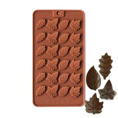 LEAF MEDALLIONS CHOCOLATE SILICON MOLD