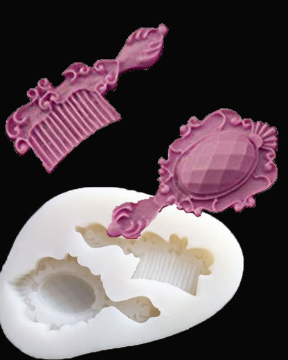 SILICON BEAUTY MIRROR FONDANT MOLD