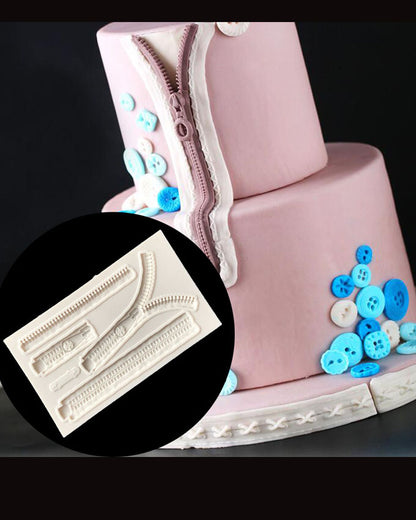 SILICON ZIPPER FONDANT MOLD