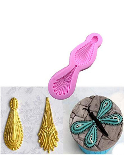 SILICON GEMS EARRINGS FONDANT MOLD