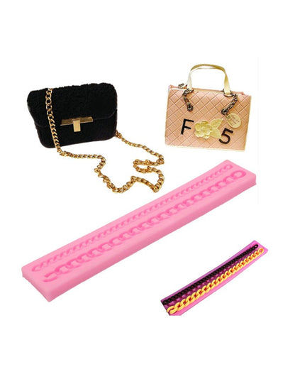 SILICON GOLD CHAIN FONDANT MOLD