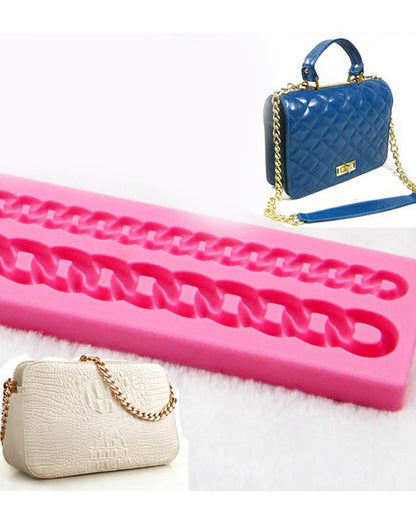 SILICON GOLD CHAIN FONDANT MOLD