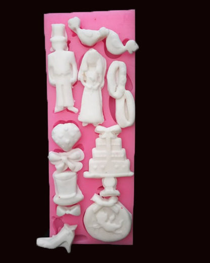 Silicon Large Fashion Theme Fondant Mold