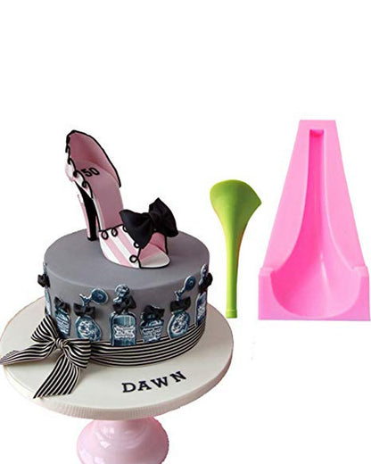 SILICON LARGE HEEL FONDANT MOLD
