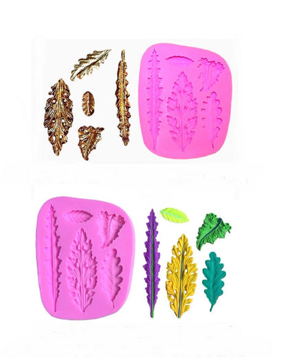 SILICONE LEAVES FONDANT MOLD