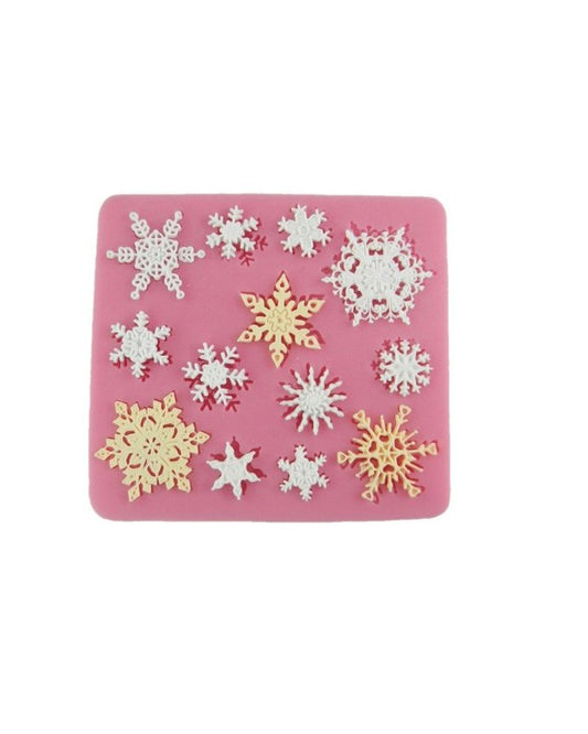 SILICON SNOW FLAKE FONDANT MOLD