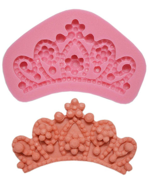 SILICON SIZE SMALL CROWN FONDANT MOLD