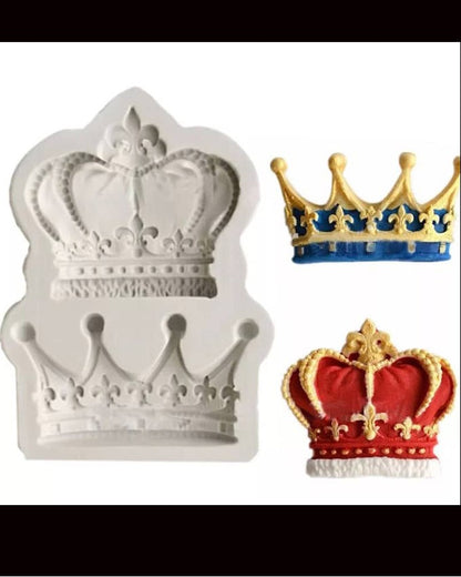 SILICON CROWNS FROM PRINCESS QUEEN FONDANT MOLD