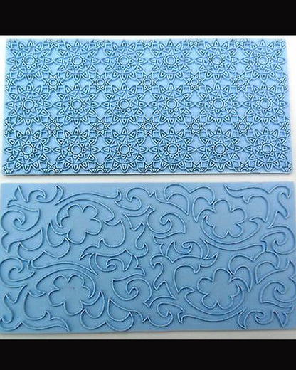 SILICON FLORAL IMPRESSION FONDANT MOLD
