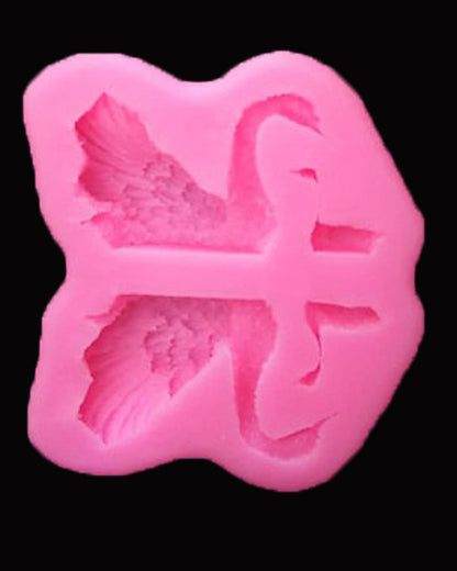 SILICON BEAUTIFUL SWAN FONDANT MOLD