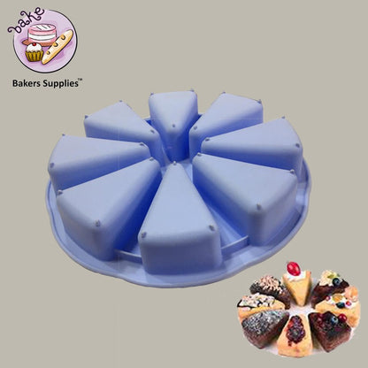 Silicon Cake Slice Baking Mold 8 Cavity