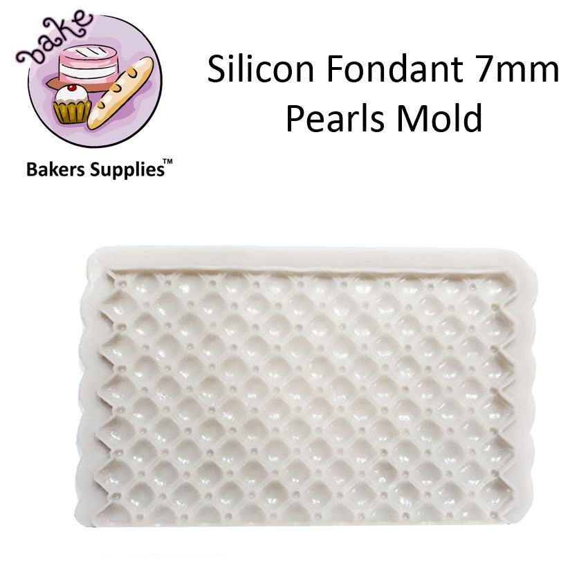 Silicon Fondant 7mm Pearls Mold