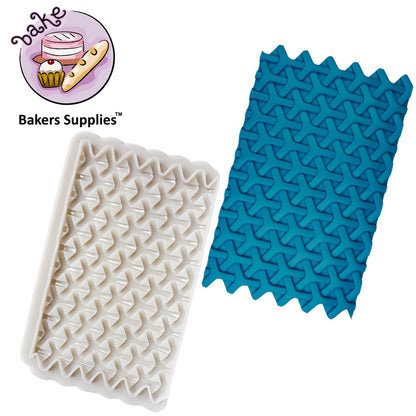 Silicon Fondant Hexagon Pattern Mold