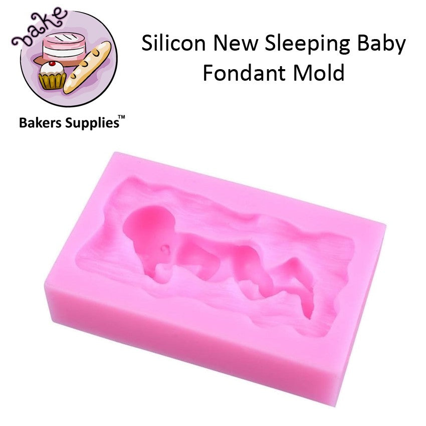Silicon New Sleeping Baby Fondant Mold