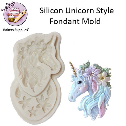 Silicon Unicorn Style Fondant Mold