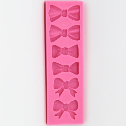 Silicon New 6 Bow Fondant Mold