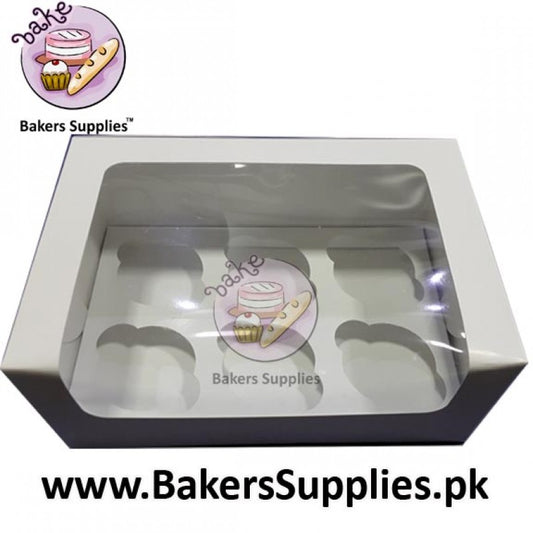SIX SERVING CUPCAKE BOX