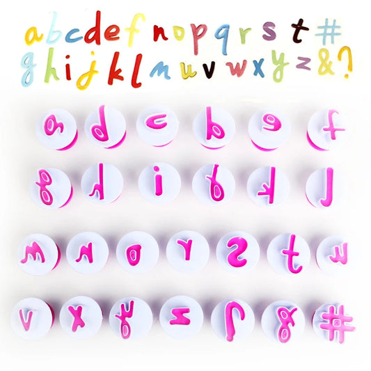 Push Easy Script Alphabet Cutters