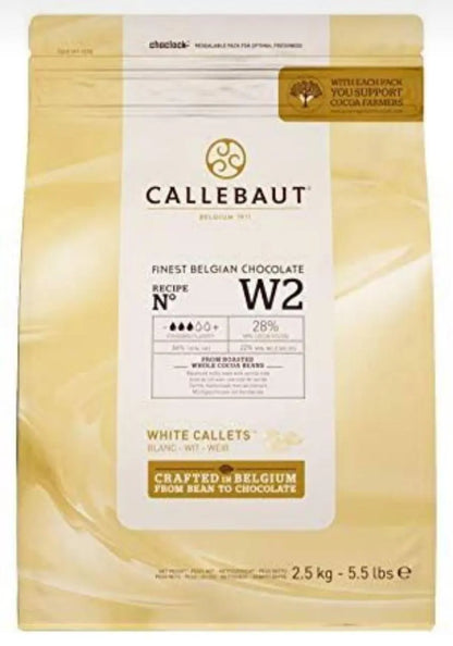 Callebaut White Chocolate Callets 28% W2
