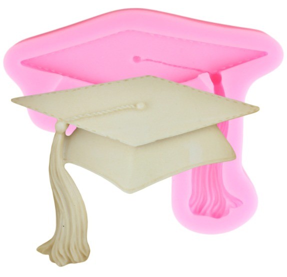 Silicon Graduation Cap Fondant Mold