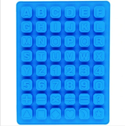 48 Cavity Alphabetical Numerical Silicone Mold