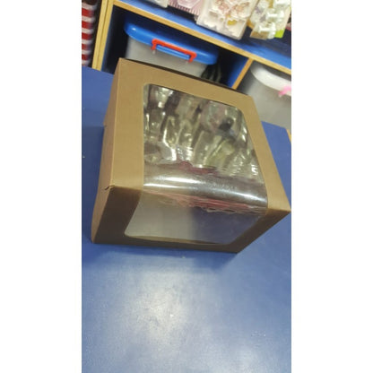 FOUR SERVING CUPCAKE BOX 4" Hight