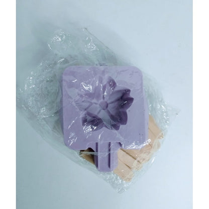 SILICON POPSICLE MOLD WITH 50 POPSICLE STICKS