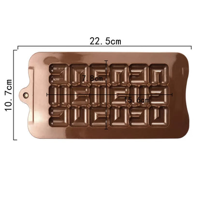 U SHAPE SILICONE CHOCOLATE BAR MOLD