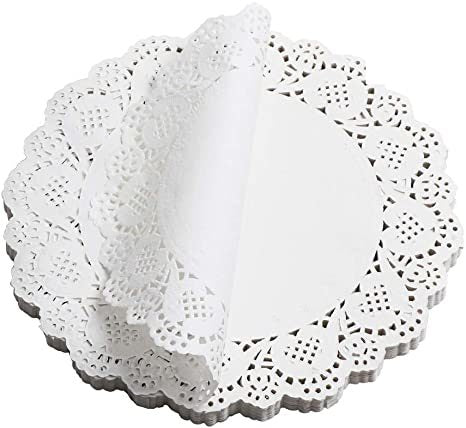 Grade Doilies Paper Round White 250pcs