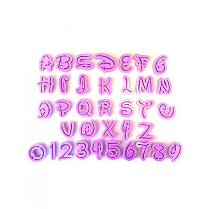 DISNEY FONDANT ALPHABET AND NUMBER CUTTER SET