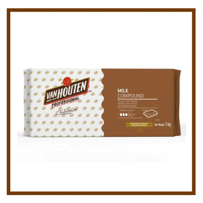 Vanhouten Milk Chocolate Block 1kg